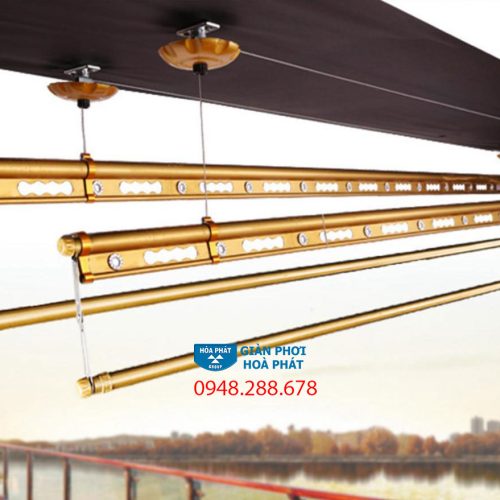 Giàn Phơi Thông Minh Hòa Phát S900 Plus - 4 Thanh, Gắn Trần