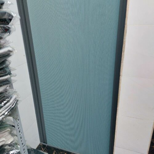Alternative view of Cửa Vách Ngăn Nhà Vệ Sinh Xếp Gọn Bằng Rèm Tổ Ong