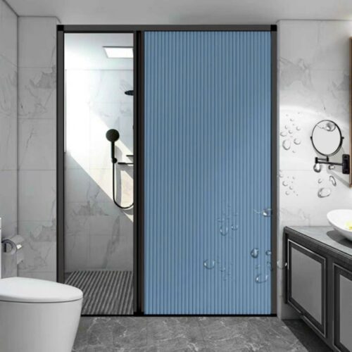 Cửa Vách Ngăn Nhà Vệ Sinh Xếp Gọn Bằng Rèm Tổ Ong